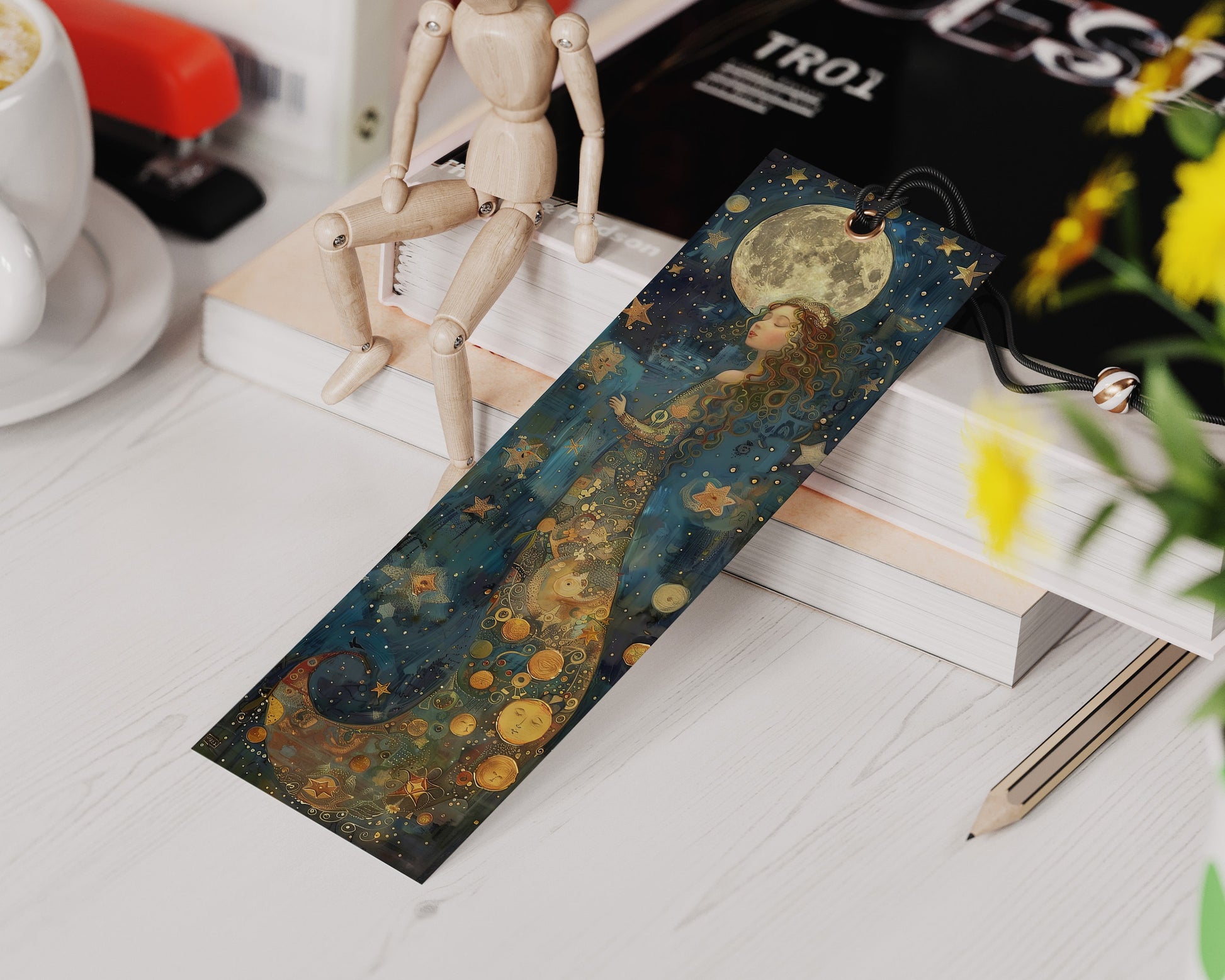 Celestial Dreaming Printable Bookmarks| Dream Themed Bookmarks| 3 JPG Sheets| PNG bookmark sublimation| Whimsical Scrapbooking DIY Gift Idea