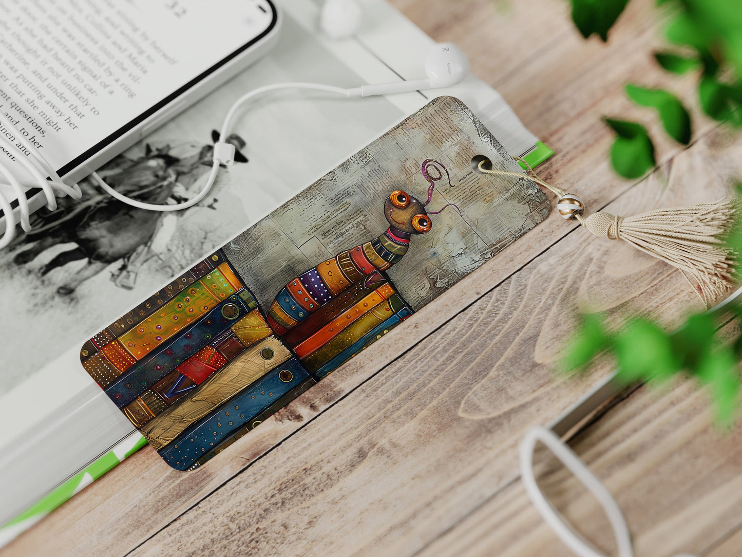 Whimsical Bookworms Printable Bookmarks, Digital Download JPG Bookmark Sheets, PNG bookmark sublimation, Quirky Bookish Gift, Kids Crafts