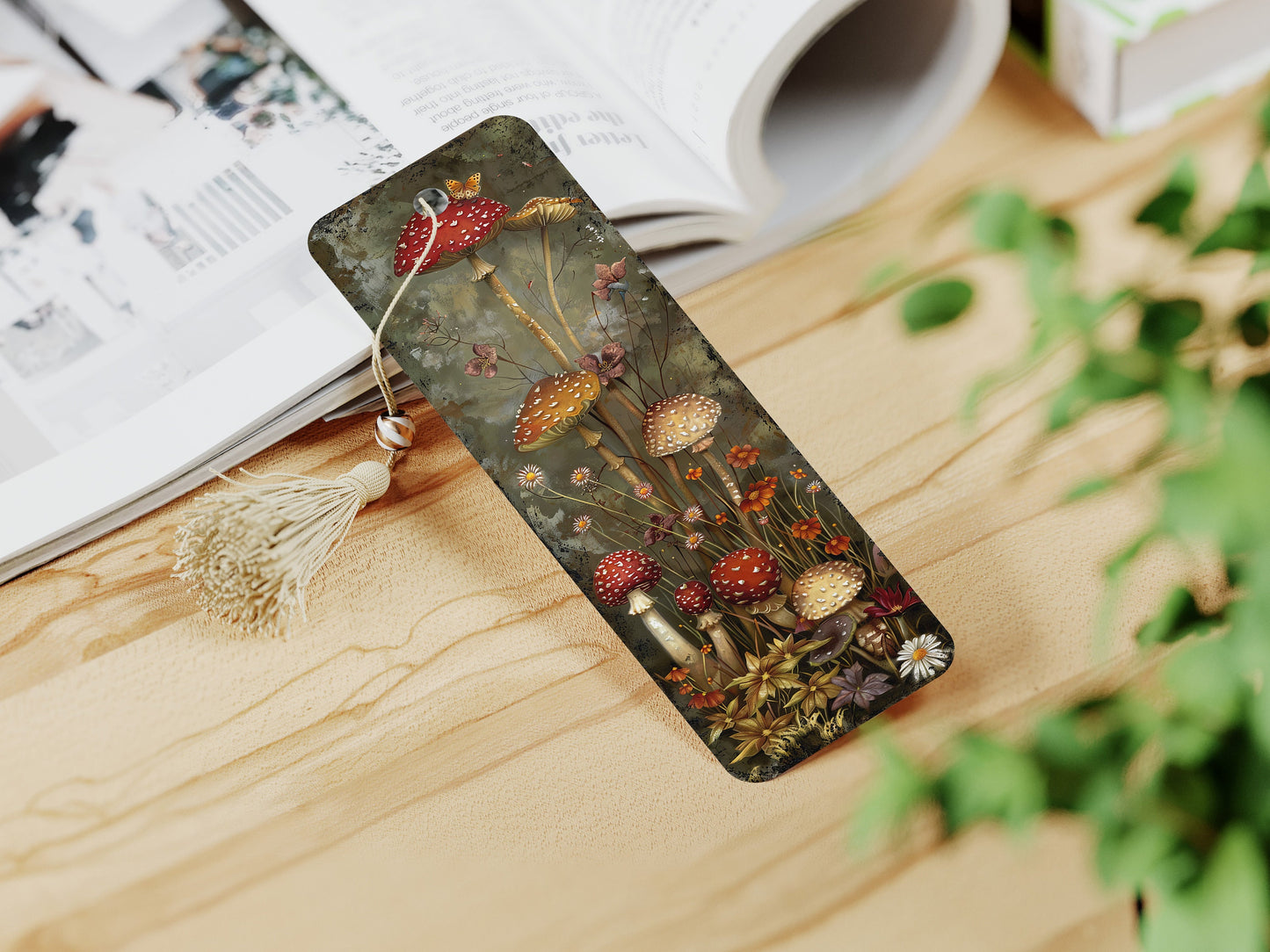 Mushroom Garden Printable Bookmarks| Whimsical Bookmarks| JPG Sheets| PNG bookmark sublimation| Book Lover Gift| Quirky Shrooms & Flowers|