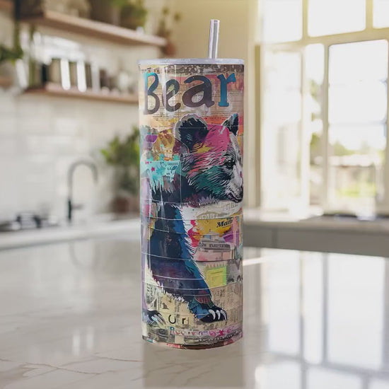 8 Mama Bear 20oz Skinny Tumbler Sublimation Wraps | Straight Tumbler Wrap PNG| New Mom Seamless Design Bundle| Mother's Day Gift Mixed Media