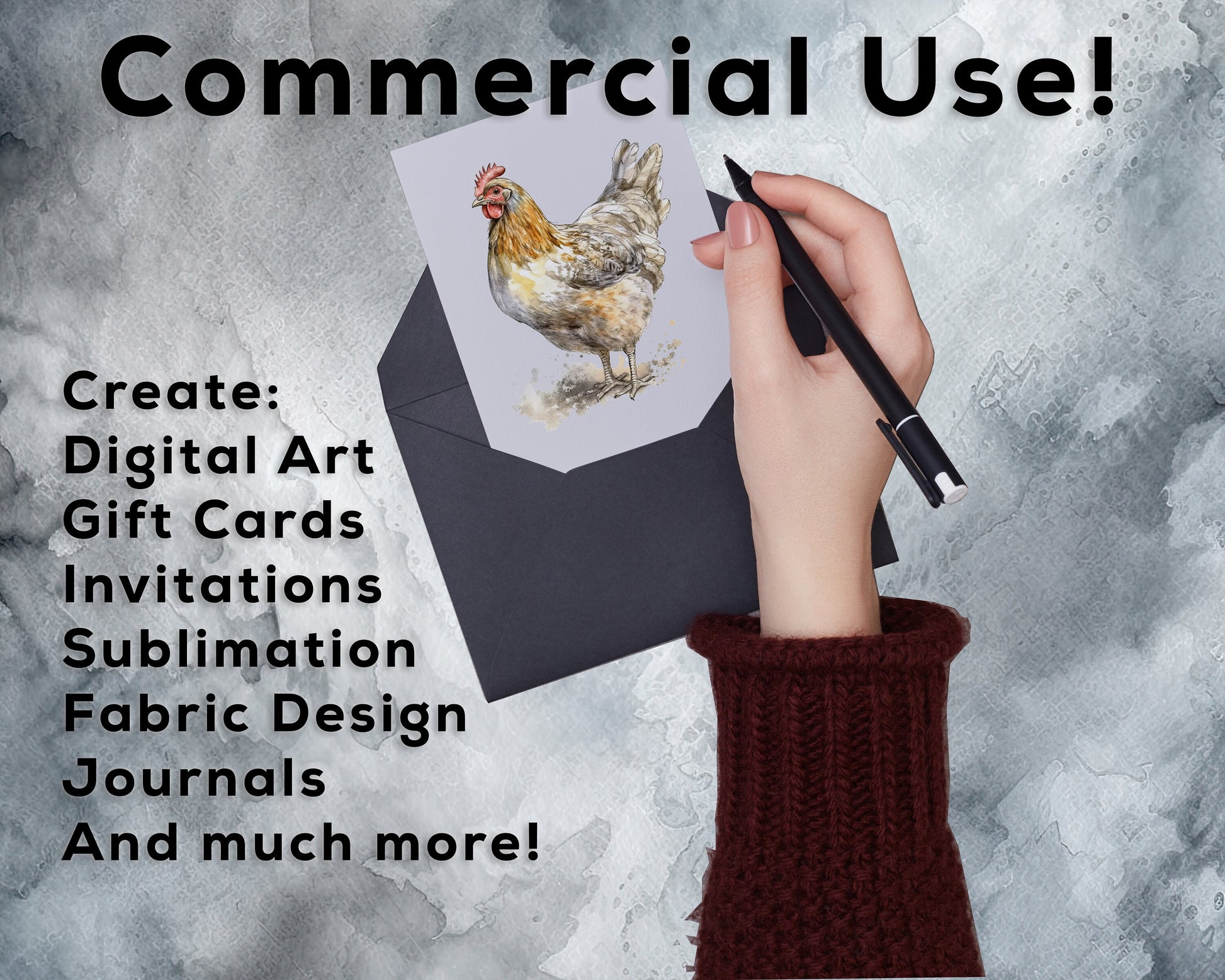 Watercolor Chickens Clipart PNG Bundle, Cute Chickens and Chicks, farm animal PNG instant download for commercial use, T-shirt sublimation