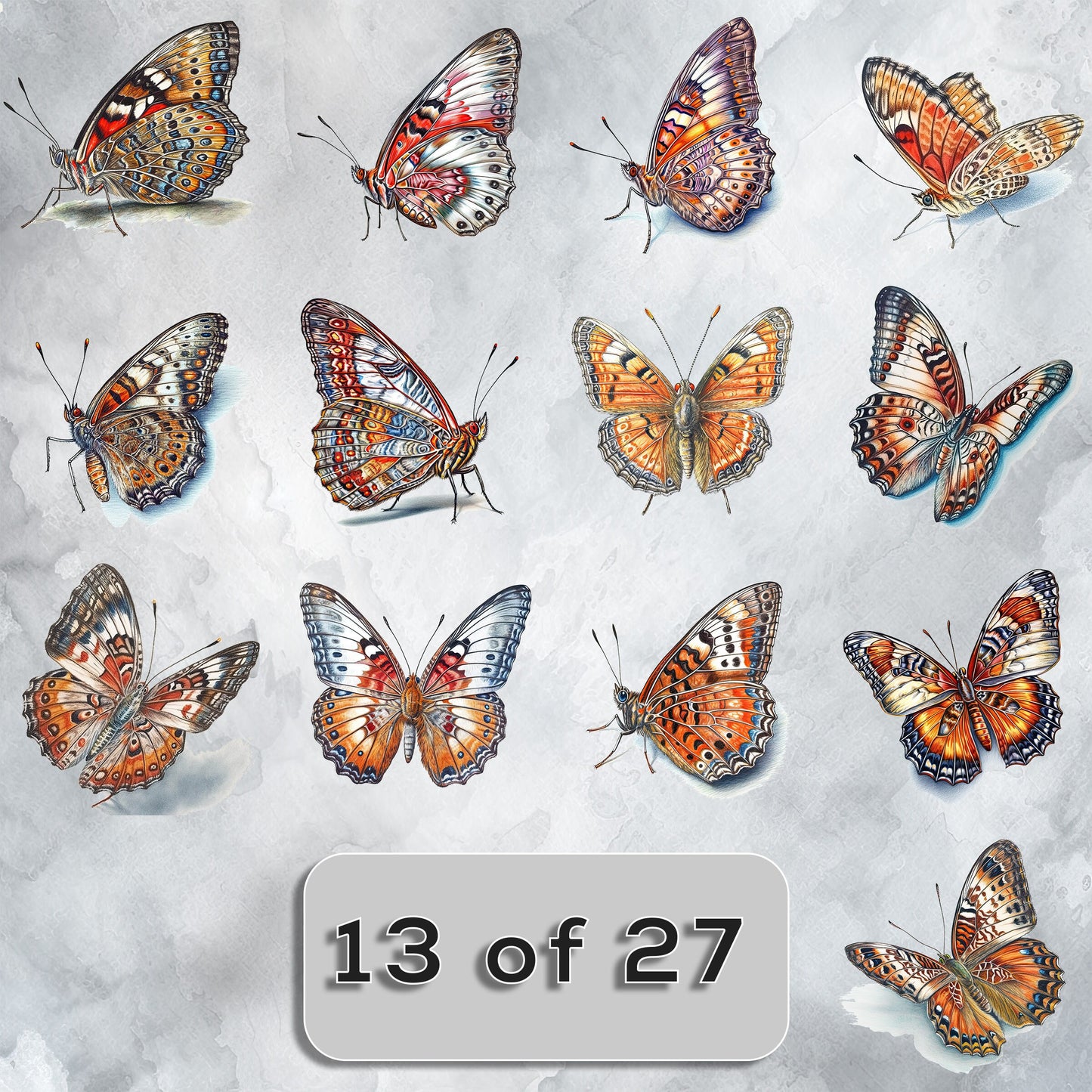 Watercolor Butterfly Clipart| Colorful Butterfly PNG Bundle| Butterfly Painting| Commercial Use| T-shirt Sublimation| Birthday Invitation