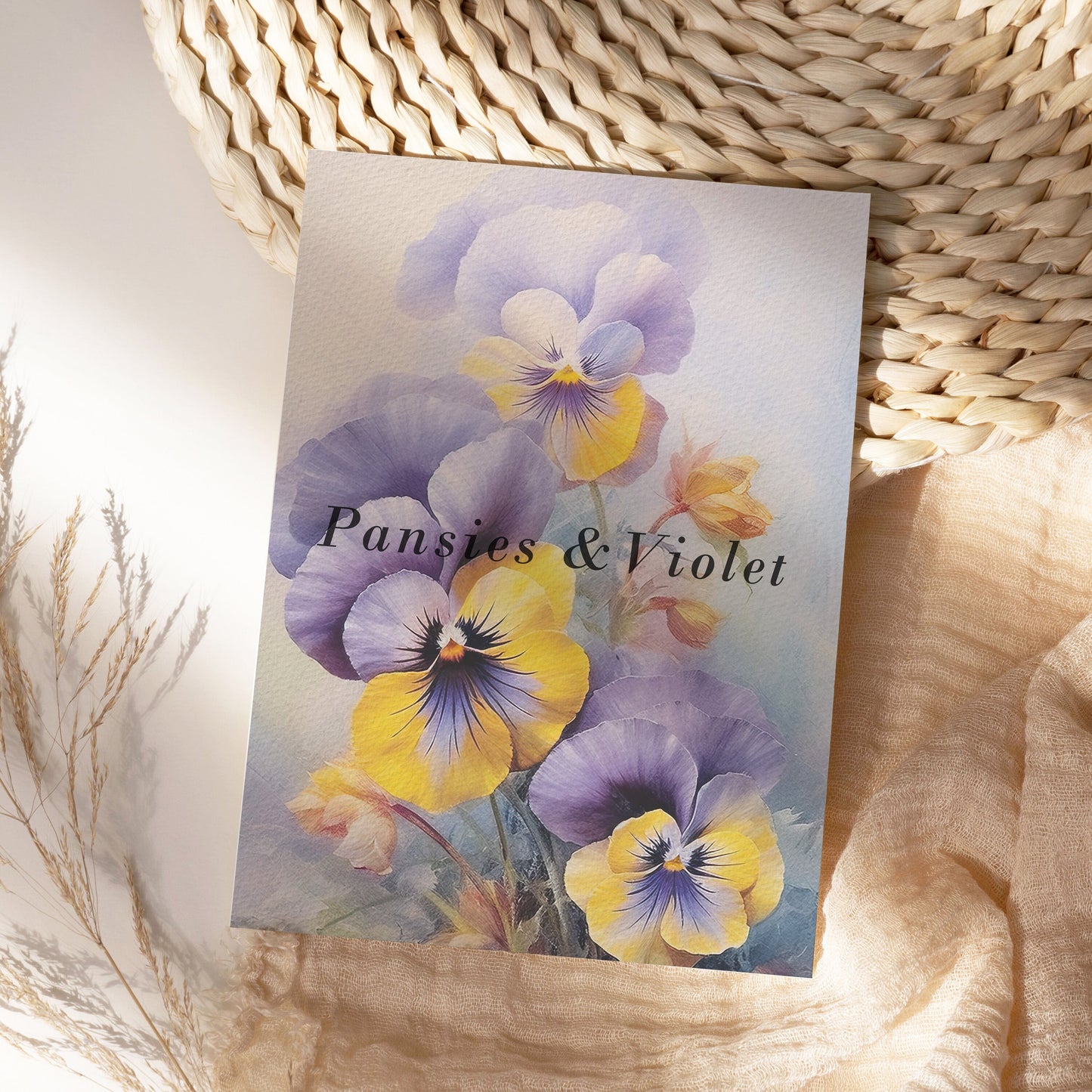 Floral Watercolor Clipart, Violet Flowers Clipart, Purple Watercolor, Spring Clipart, Background Design, Digital Papers, Invitation Graphics