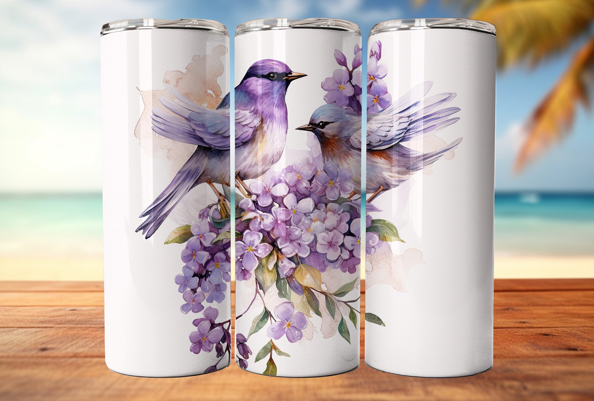 Lilac Birds and flowers Clipart| Nursery Art| Instant Digital Download | Card Making| Invitation Design| Sublimation Graphics| PNG Bundle