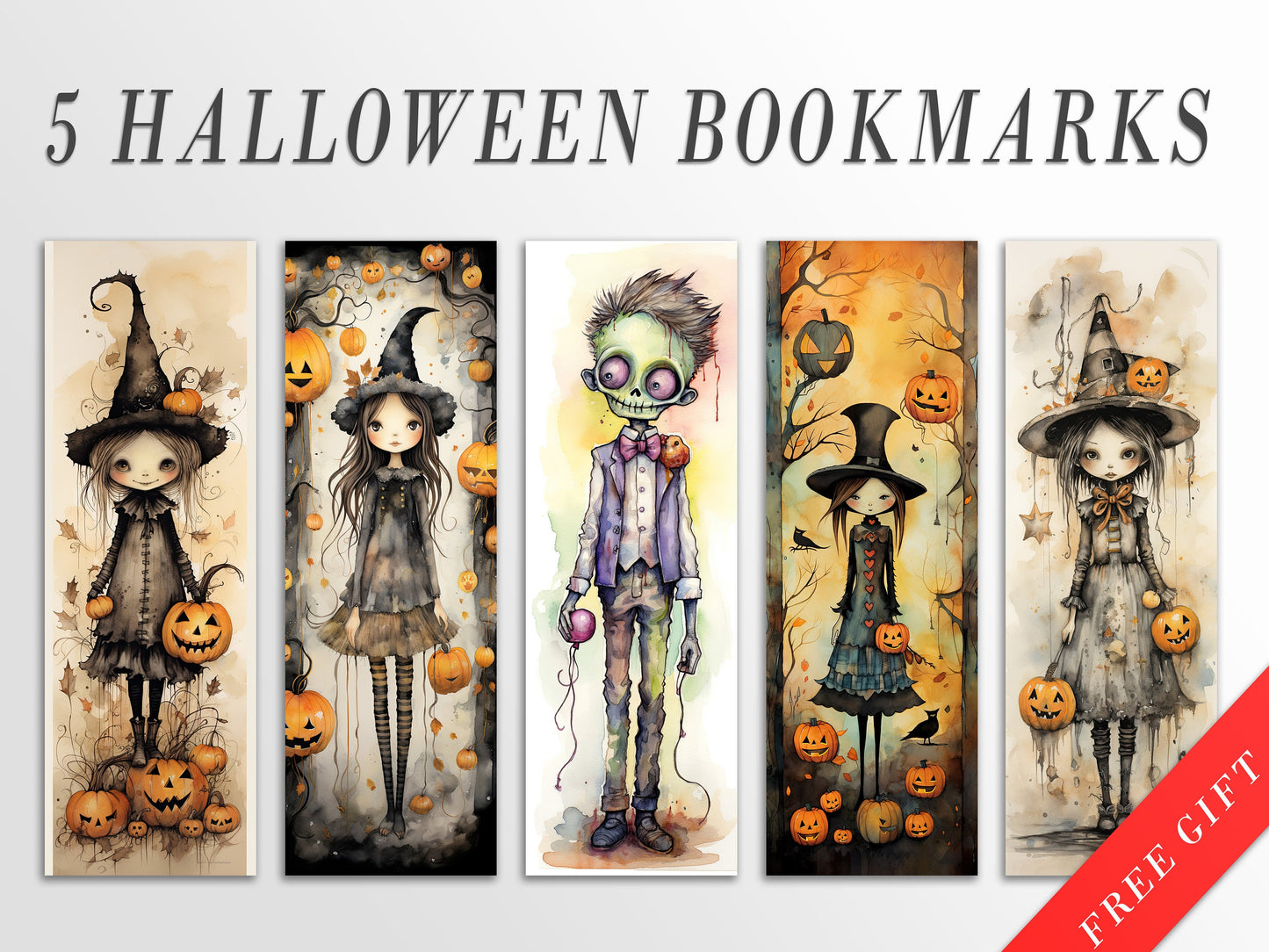 Cute Halloween Characters Clipart III: Halloween Art for Crafts and Decor | PNG Bundle | Digital Download | Sublimation Designs | Whimsical