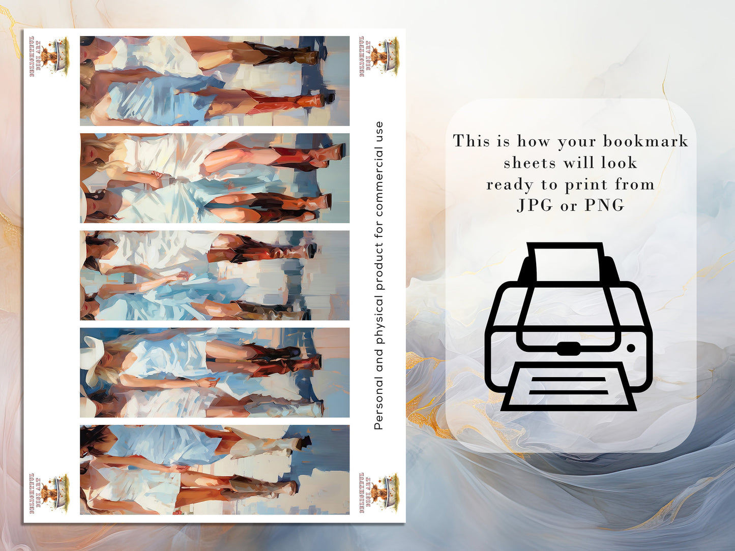 15 Coastal Cowgirl Printable Bookmarks | Digital Download JPG Bookmark Set| PNG bookmark sublimation | Preppy bookmark set | Fussy Cuts