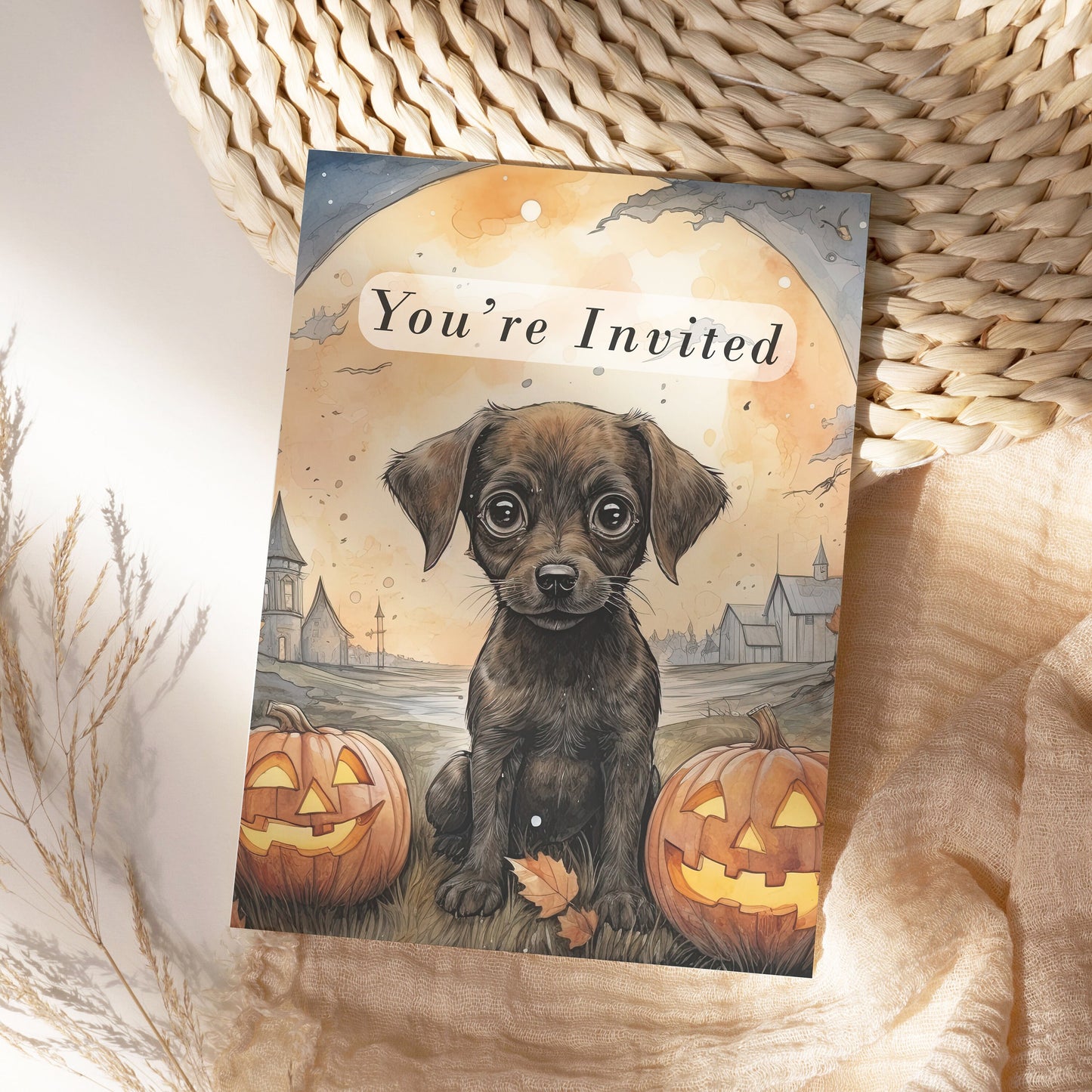 Cute Halloween Puppies Clipart: Halloween Art for Crafts and Decor | PNG Bundle | Digital Download | Sublimation Designs | Whimsical Dogs