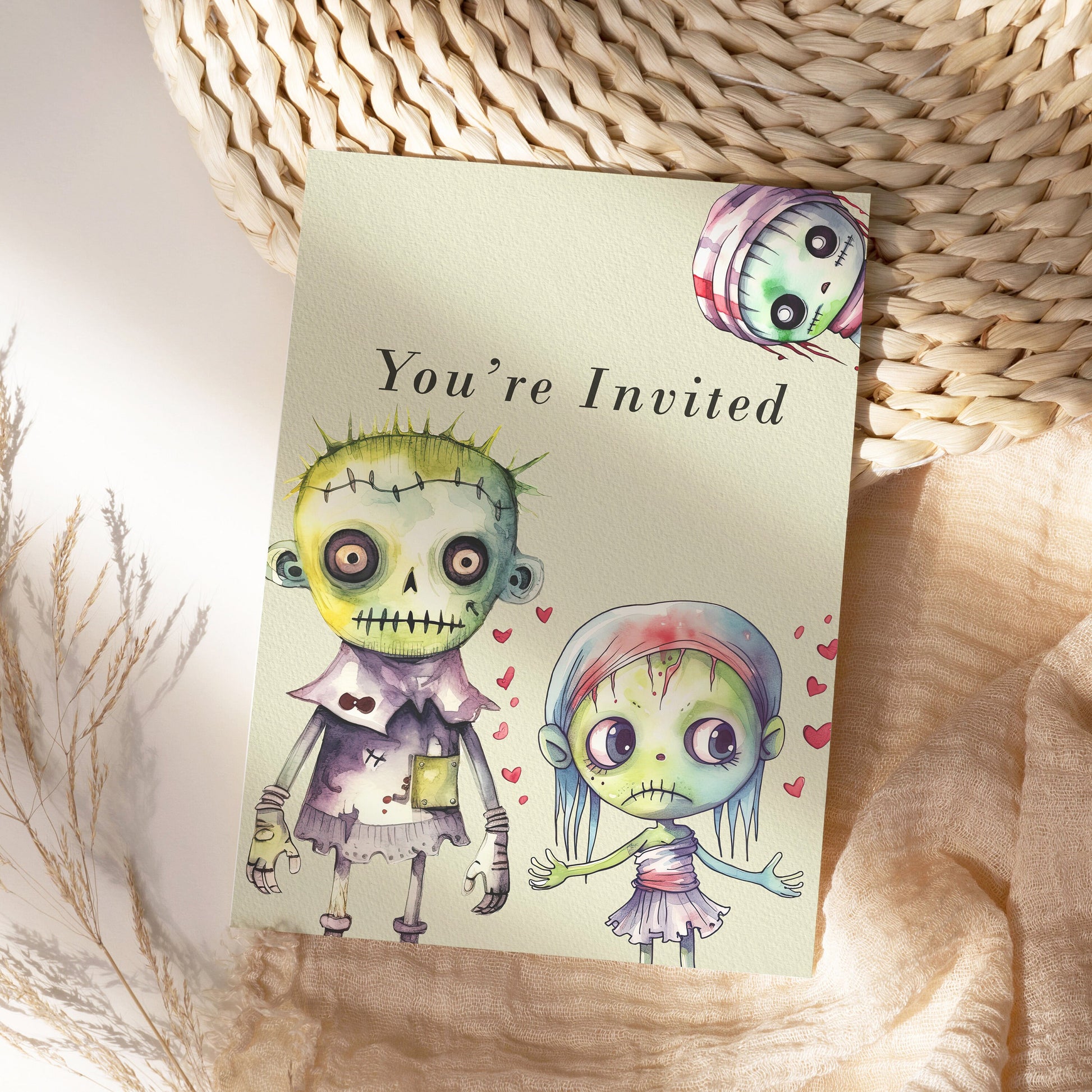 Cute Halloween Zombies Clipart: Halloween Art for Crafts and Decor | PNG Bundle | Digital Download | Sublimation Designs | Whimsical