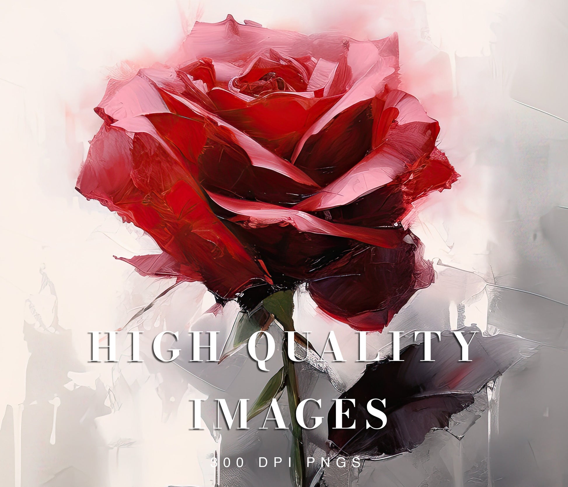 37 Ink Wash Flower Printable Art Pages| Digital Download JPG Paper Set| PNG sublimation| Oil Painting Digital Paper Bundle| Fine Art Graphic