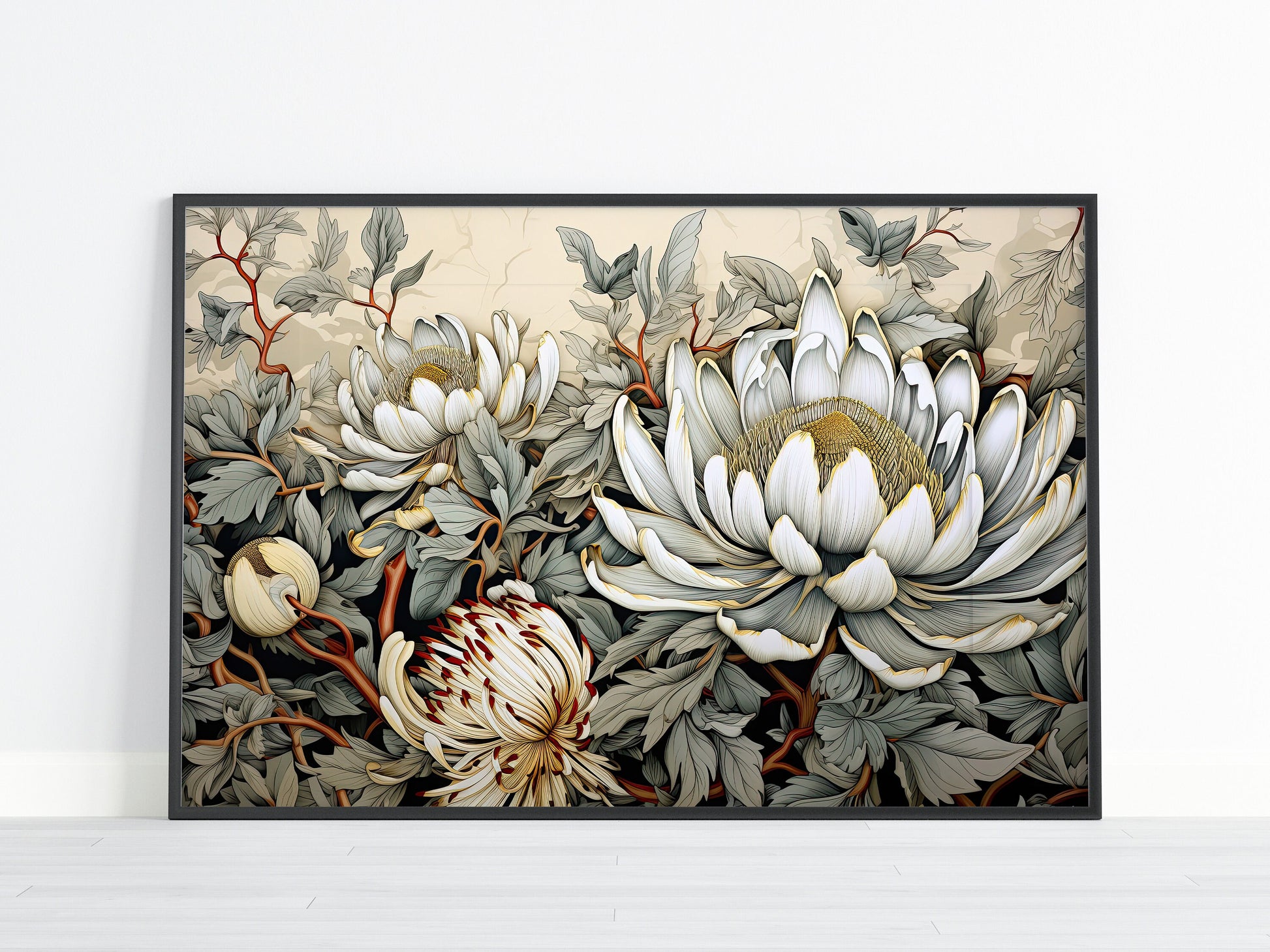 20 Floral Printable Art Pages | Digital Download | JPG Paper Set | Flower sublimation| Digital Paper Bundle| Retro Art style| Digital Prints