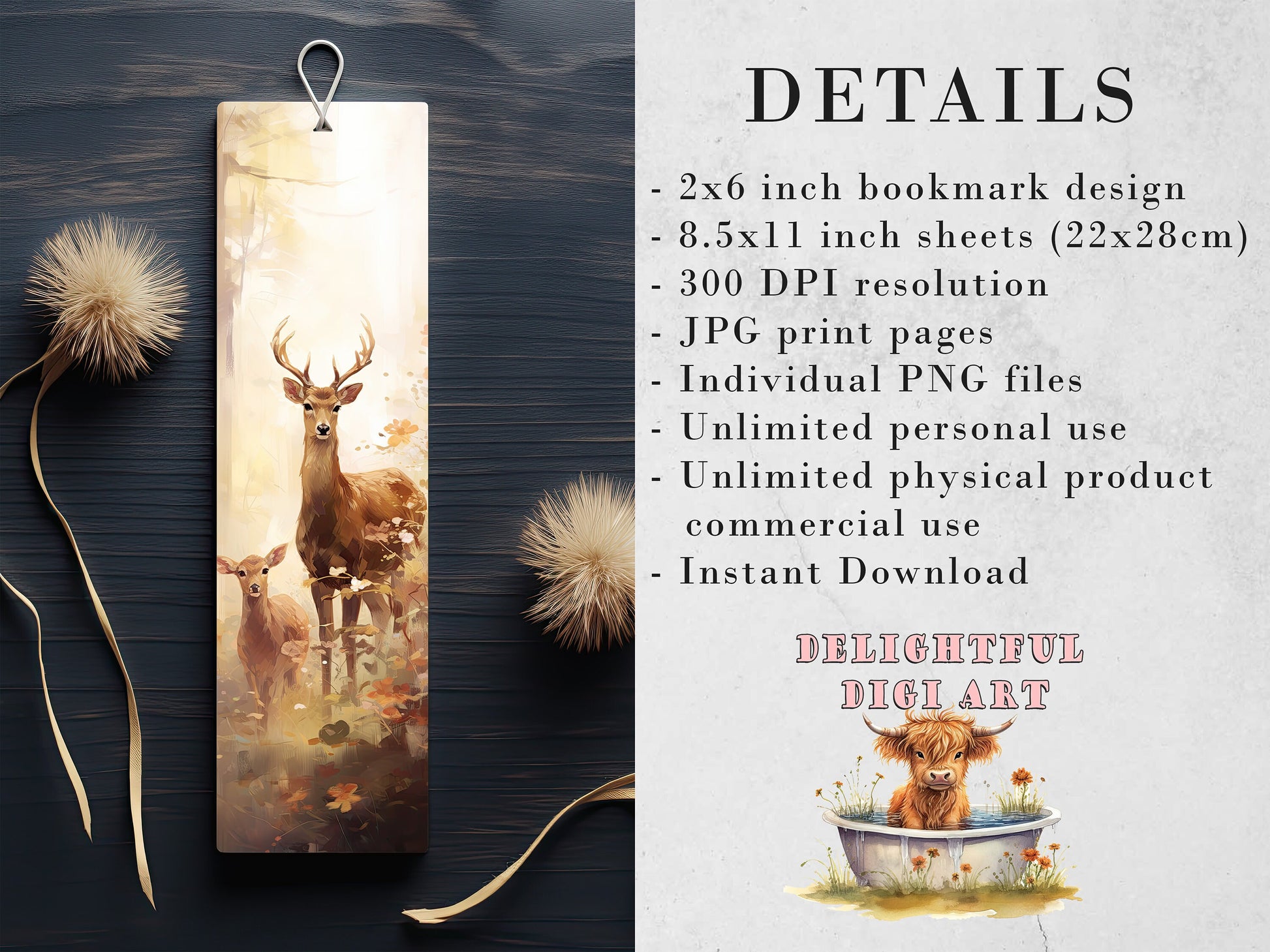 10 Spring Animals Printable Bookmarks | Digital Download JPG Bookmark Set| PNG bookmark sublimation | Cute bookmark set | Fussy Cuts