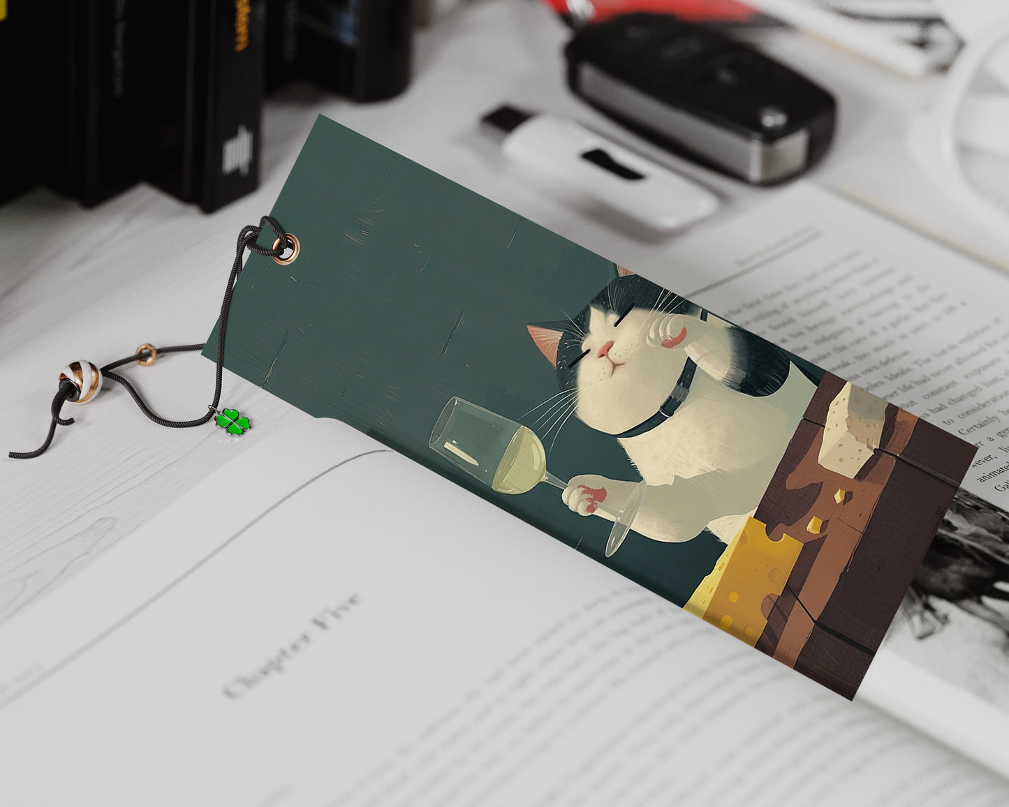 Cheese & Wine Cats Printable Bookmarks| 15 Quirky Feline Bookmark Sheets| PNG bookmark sublimation| Funny Digital Bookmarks| Book lover gift