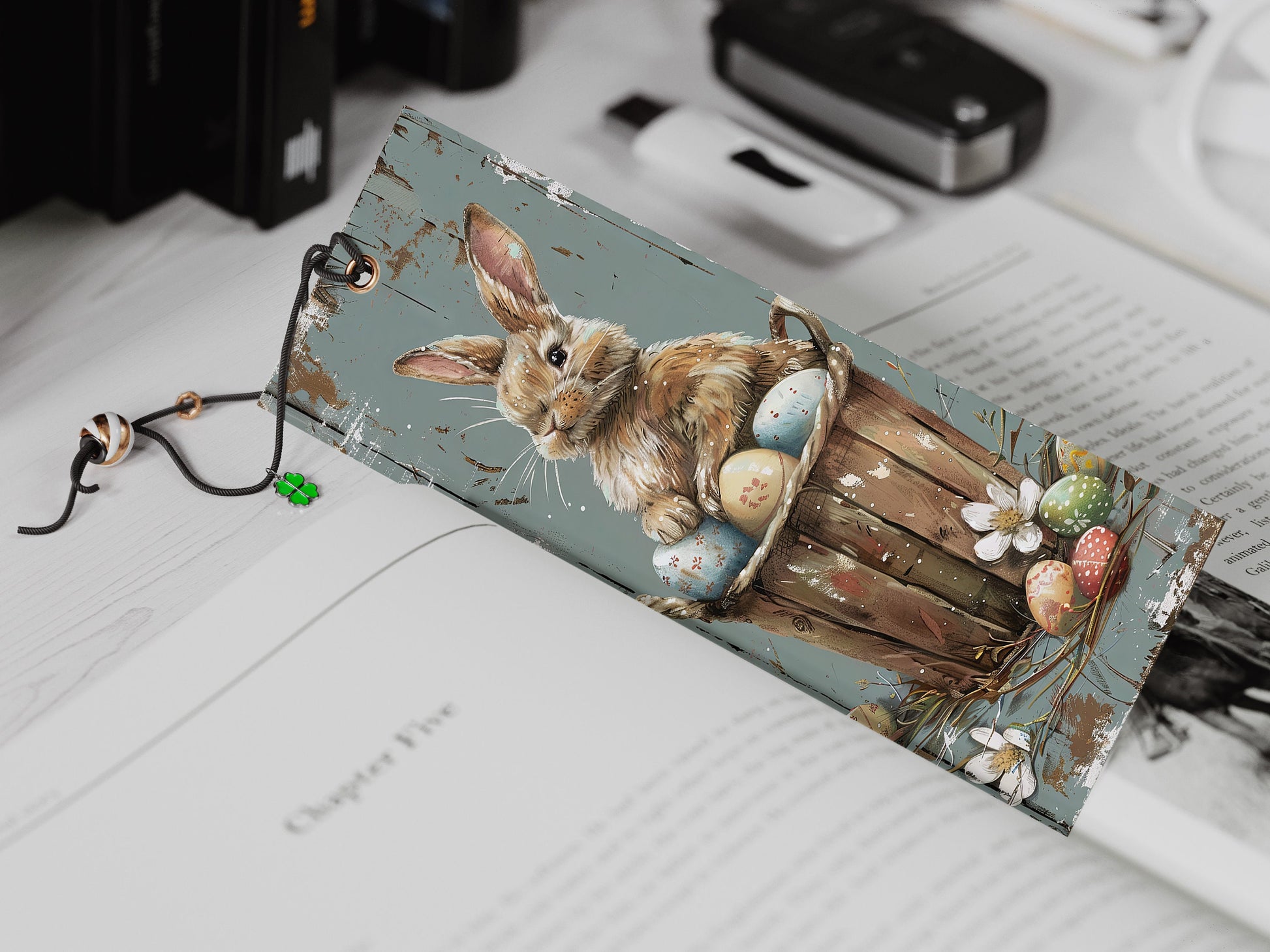 15 Easter Bunnies Printable Bookmarks| Digital Download JPG Bookmark Sheets| PNG bookmark sublimation| Cute Rabbits bookmark set Easter Gift